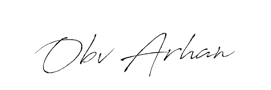 Make a beautiful signature design for name Obv Arhan. With this signature (Antro_Vectra) style, you can create a handwritten signature for free. Obv Arhan signature style 6 images and pictures png