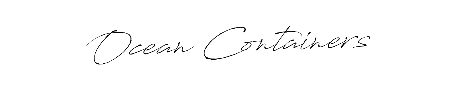 Ocean Containers stylish signature style. Best Handwritten Sign (Antro_Vectra) for my name. Handwritten Signature Collection Ideas for my name Ocean Containers. Ocean Containers signature style 6 images and pictures png