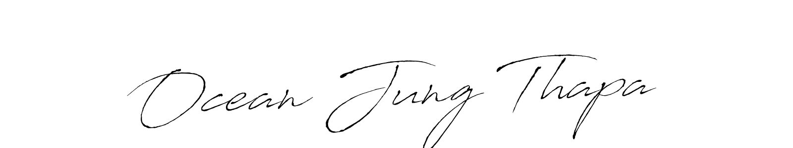 Use a signature maker to create a handwritten signature online. With this signature software, you can design (Antro_Vectra) your own signature for name Ocean Jung Thapa. Ocean Jung Thapa signature style 6 images and pictures png