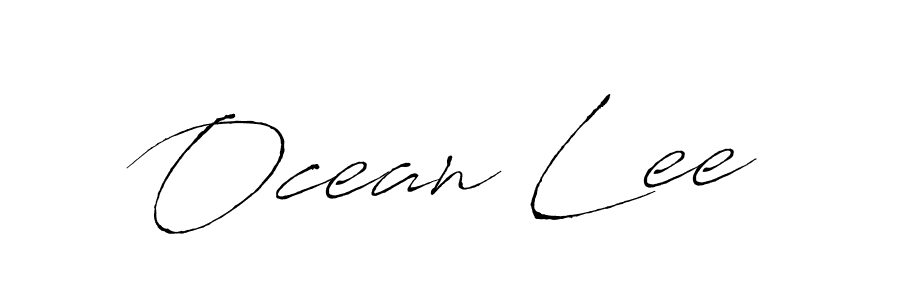 Create a beautiful signature design for name Ocean Lee. With this signature (Antro_Vectra) fonts, you can make a handwritten signature for free. Ocean Lee signature style 6 images and pictures png