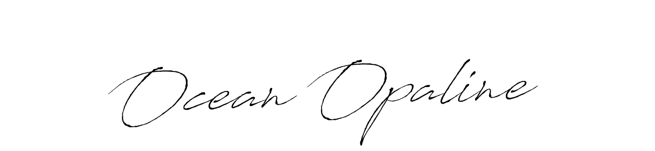 Make a beautiful signature design for name Ocean Opaline. With this signature (Antro_Vectra) style, you can create a handwritten signature for free. Ocean Opaline signature style 6 images and pictures png