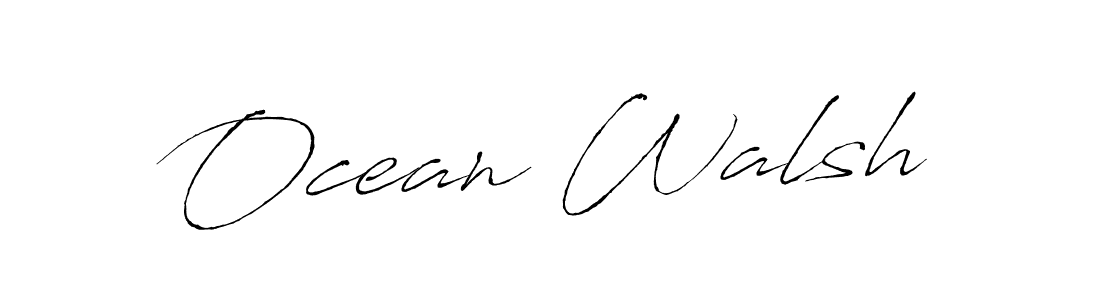 Create a beautiful signature design for name Ocean Walsh. With this signature (Antro_Vectra) fonts, you can make a handwritten signature for free. Ocean Walsh signature style 6 images and pictures png