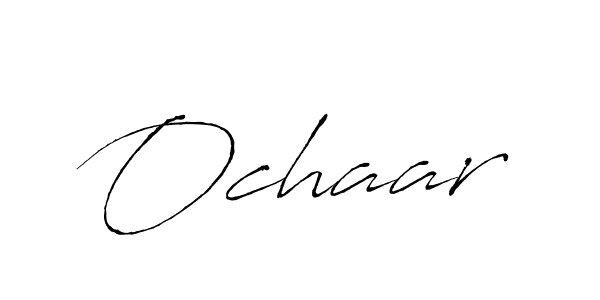 Design your own signature with our free online signature maker. With this signature software, you can create a handwritten (Antro_Vectra) signature for name Ochaar. Ochaar signature style 6 images and pictures png