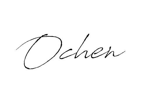 Use a signature maker to create a handwritten signature online. With this signature software, you can design (Antro_Vectra) your own signature for name Ochen. Ochen signature style 6 images and pictures png