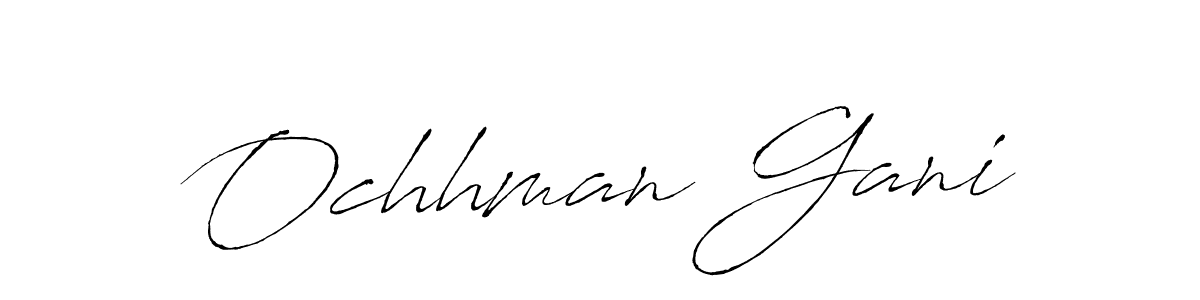 The best way (Antro_Vectra) to make a short signature is to pick only two or three words in your name. The name Ochhman Gani include a total of six letters. For converting this name. Ochhman Gani signature style 6 images and pictures png