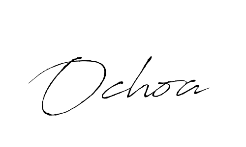 Make a beautiful signature design for name Ochoa. With this signature (Antro_Vectra) style, you can create a handwritten signature for free. Ochoa signature style 6 images and pictures png