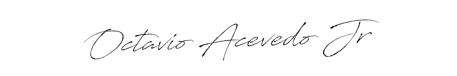 You should practise on your own different ways (Antro_Vectra) to write your name (Octavio Acevedo Jr) in signature. don't let someone else do it for you. Octavio Acevedo Jr signature style 6 images and pictures png