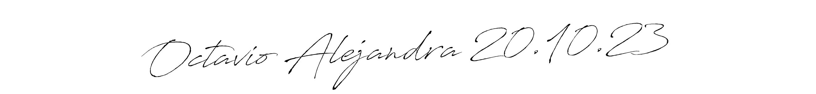 Use a signature maker to create a handwritten signature online. With this signature software, you can design (Antro_Vectra) your own signature for name Octavio Alejandra 20.10.23. Octavio Alejandra 20.10.23 signature style 6 images and pictures png