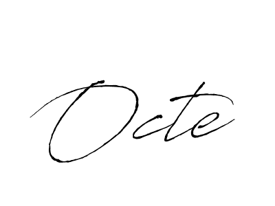 Antro_Vectra is a professional signature style that is perfect for those who want to add a touch of class to their signature. It is also a great choice for those who want to make their signature more unique. Get Octe name to fancy signature for free. Octe signature style 6 images and pictures png