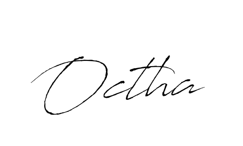 How to Draw Octha signature style? Antro_Vectra is a latest design signature styles for name Octha. Octha signature style 6 images and pictures png