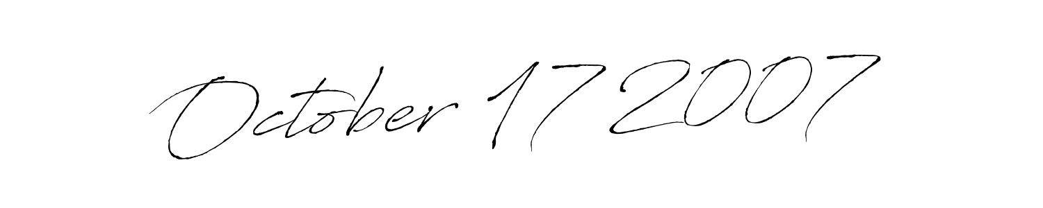 Similarly Antro_Vectra is the best handwritten signature design. Signature creator online .You can use it as an online autograph creator for name October 17 2007. October 17 2007 signature style 6 images and pictures png