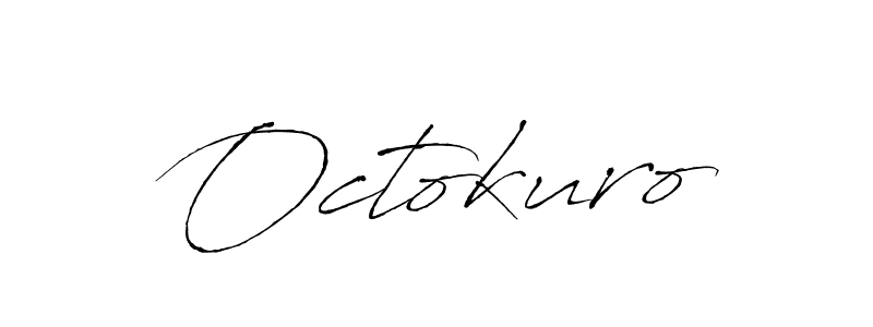 Create a beautiful signature design for name Octokuro. With this signature (Antro_Vectra) fonts, you can make a handwritten signature for free. Octokuro signature style 6 images and pictures png