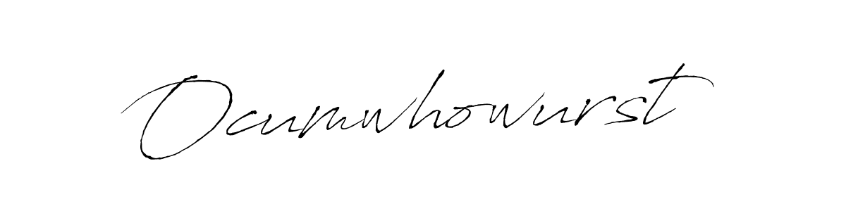 Antro_Vectra is a professional signature style that is perfect for those who want to add a touch of class to their signature. It is also a great choice for those who want to make their signature more unique. Get Ocumwhowurst name to fancy signature for free. Ocumwhowurst signature style 6 images and pictures png