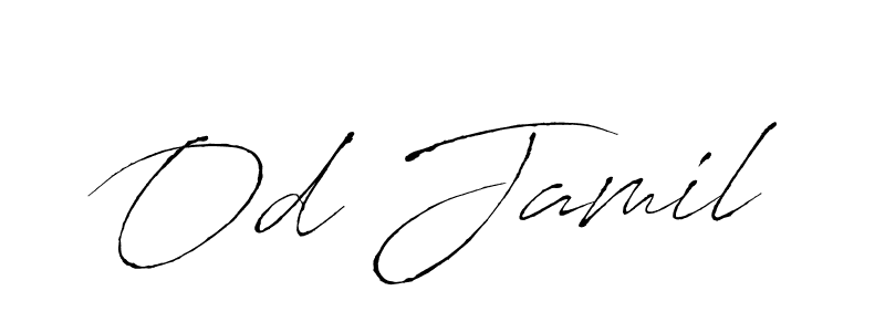 Similarly Antro_Vectra is the best handwritten signature design. Signature creator online .You can use it as an online autograph creator for name Od Jamil. Od Jamil signature style 6 images and pictures png