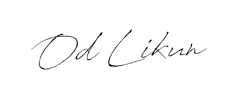 Also You can easily find your signature by using the search form. We will create Od Likun name handwritten signature images for you free of cost using Antro_Vectra sign style. Od Likun signature style 6 images and pictures png