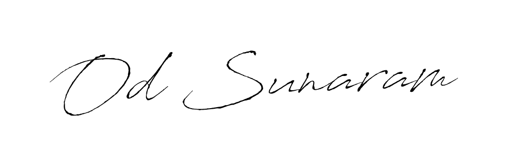 How to make Od Sunaram signature? Antro_Vectra is a professional autograph style. Create handwritten signature for Od Sunaram name. Od Sunaram signature style 6 images and pictures png