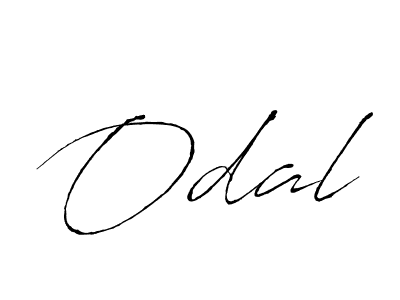 Design your own signature with our free online signature maker. With this signature software, you can create a handwritten (Antro_Vectra) signature for name Odal. Odal signature style 6 images and pictures png