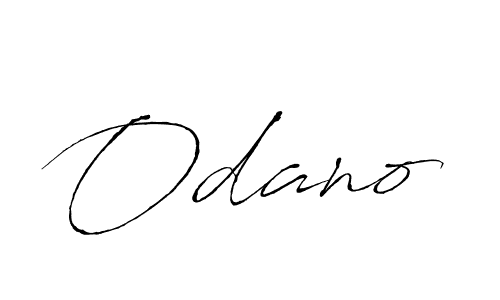 Create a beautiful signature design for name Odano. With this signature (Antro_Vectra) fonts, you can make a handwritten signature for free. Odano signature style 6 images and pictures png