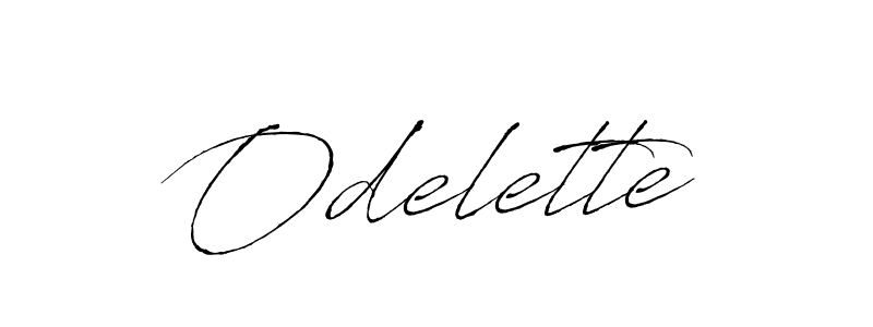 Also we have Odelette name is the best signature style. Create professional handwritten signature collection using Antro_Vectra autograph style. Odelette signature style 6 images and pictures png