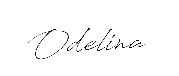 Use a signature maker to create a handwritten signature online. With this signature software, you can design (Antro_Vectra) your own signature for name Odelina. Odelina signature style 6 images and pictures png
