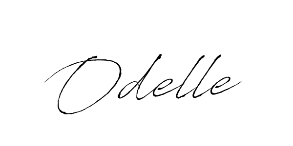 How to make Odelle name signature. Use Antro_Vectra style for creating short signs online. This is the latest handwritten sign. Odelle signature style 6 images and pictures png