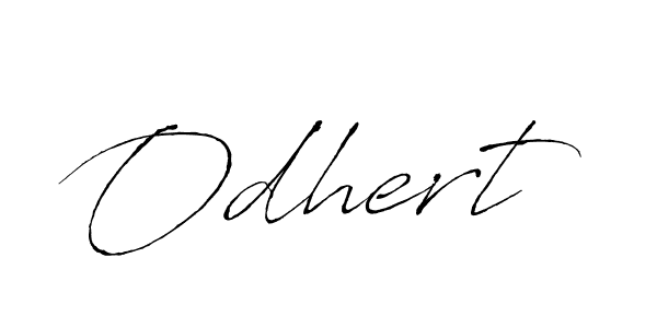 How to make Odhert signature? Antro_Vectra is a professional autograph style. Create handwritten signature for Odhert name. Odhert signature style 6 images and pictures png