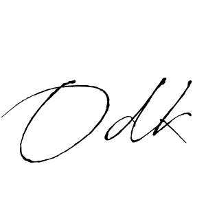 Create a beautiful signature design for name Odk. With this signature (Antro_Vectra) fonts, you can make a handwritten signature for free. Odk signature style 6 images and pictures png