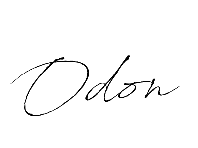 Design your own signature with our free online signature maker. With this signature software, you can create a handwritten (Antro_Vectra) signature for name Odon. Odon signature style 6 images and pictures png