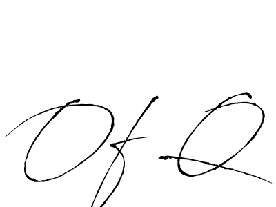 You should practise on your own different ways (Antro_Vectra) to write your name (Of Q) in signature. don't let someone else do it for you. Of Q signature style 6 images and pictures png