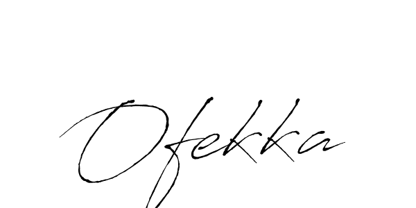 Create a beautiful signature design for name Ofekka. With this signature (Antro_Vectra) fonts, you can make a handwritten signature for free. Ofekka signature style 6 images and pictures png
