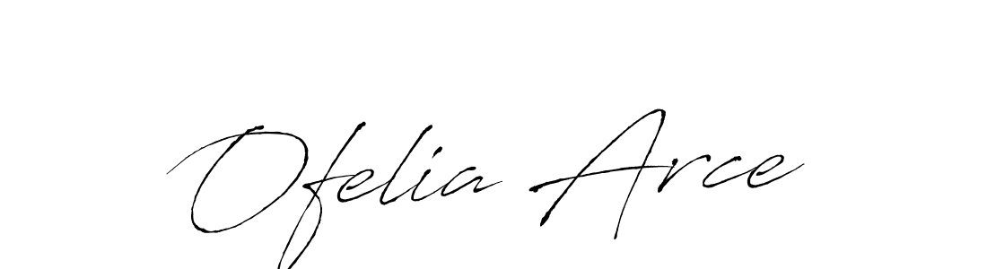 Ofelia Arce stylish signature style. Best Handwritten Sign (Antro_Vectra) for my name. Handwritten Signature Collection Ideas for my name Ofelia Arce. Ofelia Arce signature style 6 images and pictures png