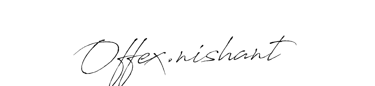 Use a signature maker to create a handwritten signature online. With this signature software, you can design (Antro_Vectra) your own signature for name Offex.nishant. Offex.nishant signature style 6 images and pictures png