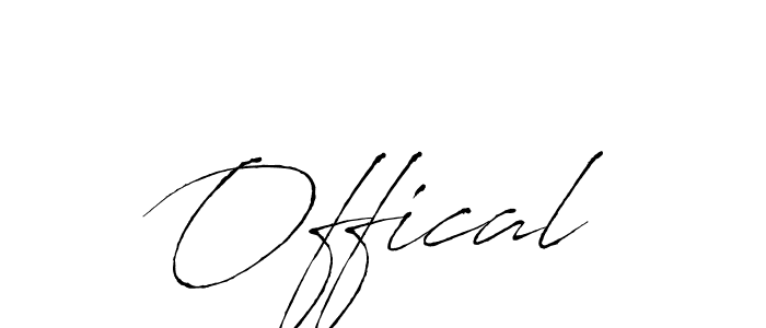 Make a beautiful signature design for name Offical. With this signature (Antro_Vectra) style, you can create a handwritten signature for free. Offical signature style 6 images and pictures png