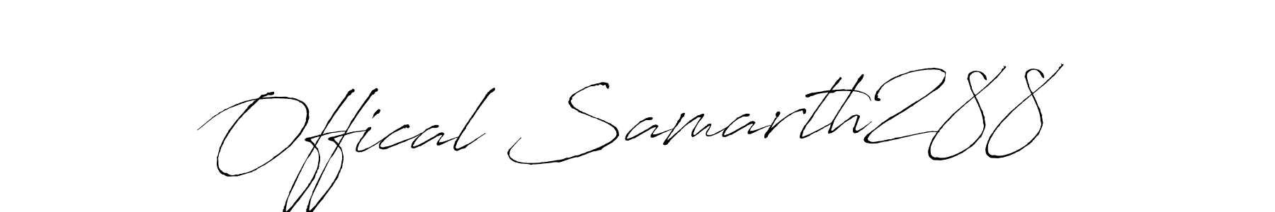 Use a signature maker to create a handwritten signature online. With this signature software, you can design (Antro_Vectra) your own signature for name Offical Samarth288. Offical Samarth288 signature style 6 images and pictures png