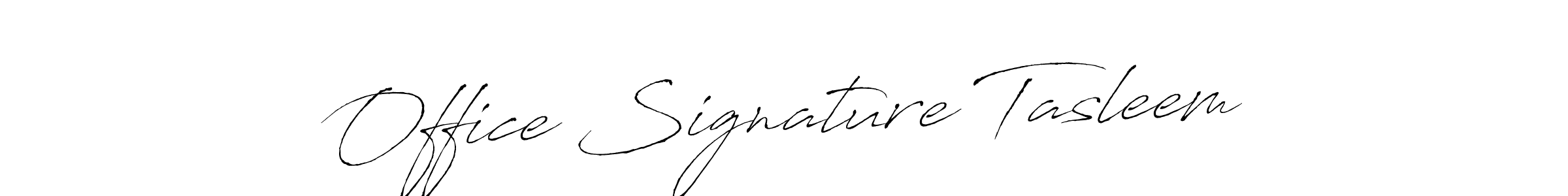 You should practise on your own different ways (Antro_Vectra) to write your name (Office Signature Tasleem) in signature. don't let someone else do it for you. Office Signature Tasleem signature style 6 images and pictures png