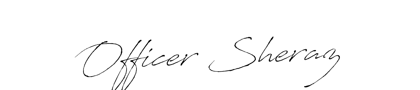 The best way (Antro_Vectra) to make a short signature is to pick only two or three words in your name. The name Officer Sheraz include a total of six letters. For converting this name. Officer Sheraz signature style 6 images and pictures png