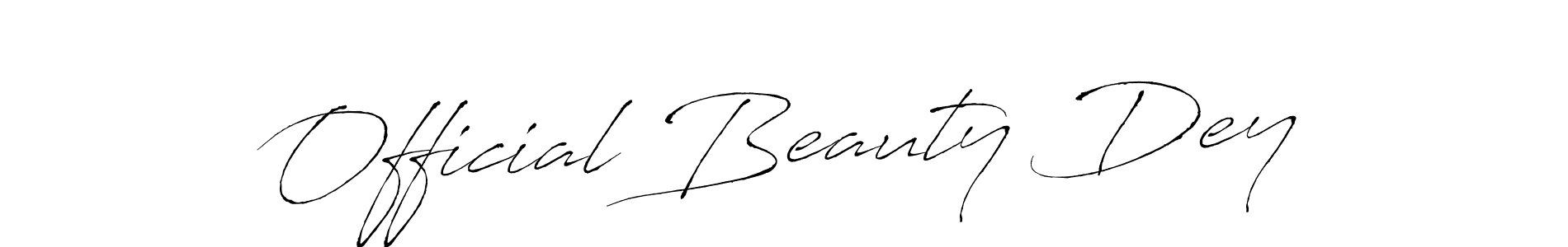 The best way (Antro_Vectra) to make a short signature is to pick only two or three words in your name. The name Official Beauty Dey include a total of six letters. For converting this name. Official Beauty Dey signature style 6 images and pictures png