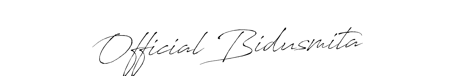 Make a beautiful signature design for name Official Bidusmita. With this signature (Antro_Vectra) style, you can create a handwritten signature for free. Official Bidusmita signature style 6 images and pictures png
