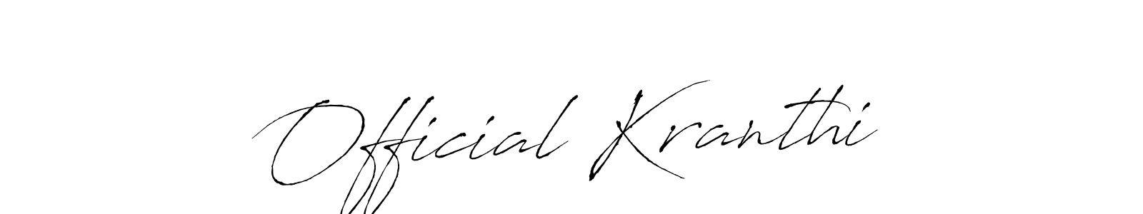 Official Kranthi stylish signature style. Best Handwritten Sign (Antro_Vectra) for my name. Handwritten Signature Collection Ideas for my name Official Kranthi. Official Kranthi signature style 6 images and pictures png