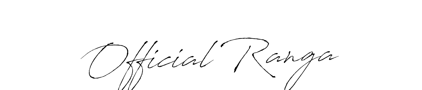 Similarly Antro_Vectra is the best handwritten signature design. Signature creator online .You can use it as an online autograph creator for name Official Ranga. Official Ranga signature style 6 images and pictures png