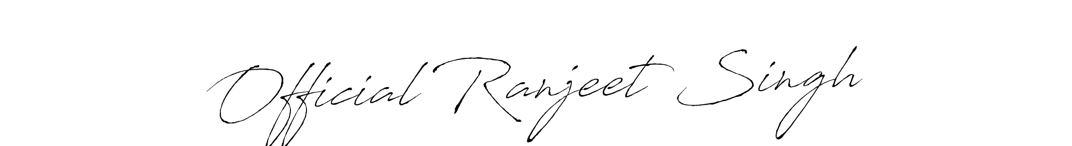 Make a beautiful signature design for name Official Ranjeet Singh. Use this online signature maker to create a handwritten signature for free. Official Ranjeet Singh signature style 6 images and pictures png