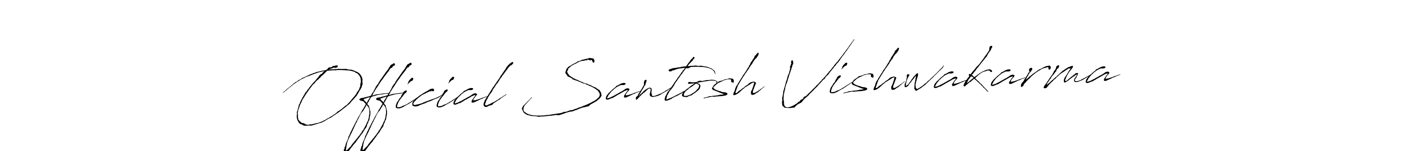 How to make Official Santosh Vishwakarma signature? Antro_Vectra is a professional autograph style. Create handwritten signature for Official Santosh Vishwakarma name. Official Santosh Vishwakarma signature style 6 images and pictures png