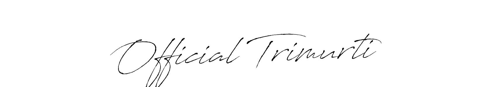 Here are the top 10 professional signature styles for the name Official Trimurti. These are the best autograph styles you can use for your name. Official Trimurti signature style 6 images and pictures png