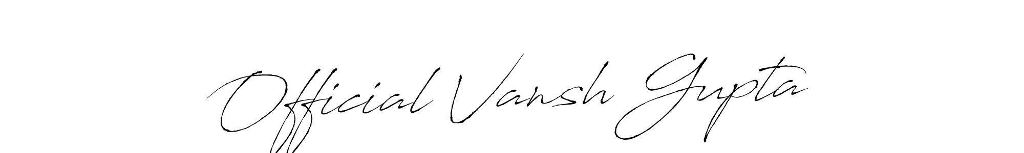 Also we have Official Vansh Gupta name is the best signature style. Create professional handwritten signature collection using Antro_Vectra autograph style. Official Vansh Gupta signature style 6 images and pictures png