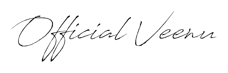 A dynamic signature style for Official Veenu using Antro_Vectra script. Designed to look authentic, handwritten, and professional. Official Veenu signature style 6 images and pictures png