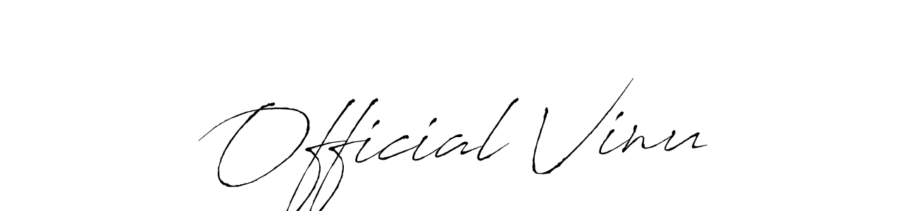 How to Draw Official Vinu signature style? Antro_Vectra is a latest design signature styles for name Official Vinu. Official Vinu signature style 6 images and pictures png