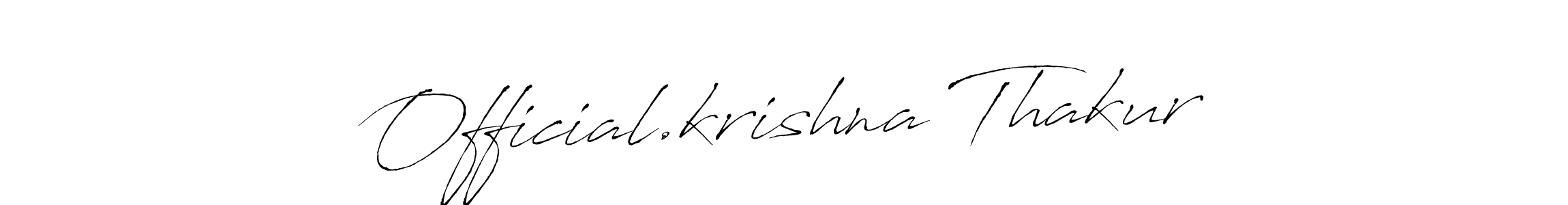 Official.krishna Thakur stylish signature style. Best Handwritten Sign (Antro_Vectra) for my name. Handwritten Signature Collection Ideas for my name Official.krishna Thakur. Official.krishna Thakur signature style 6 images and pictures png