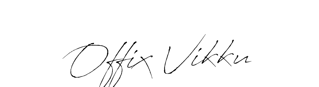 Create a beautiful signature design for name Offix Vikku. With this signature (Antro_Vectra) fonts, you can make a handwritten signature for free. Offix Vikku signature style 6 images and pictures png