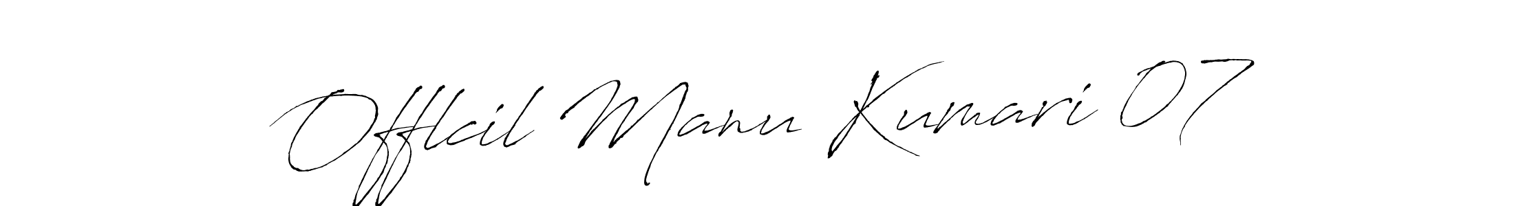 It looks lik you need a new signature style for name Offlcil Manu Kumari 07. Design unique handwritten (Antro_Vectra) signature with our free signature maker in just a few clicks. Offlcil Manu Kumari 07 signature style 6 images and pictures png