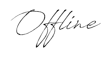 Create your official email sign-off with Offline name in Antro_Vectra style. Crisp, clean, and perfectly legible across all screens. Offline signature style 6 images and pictures png